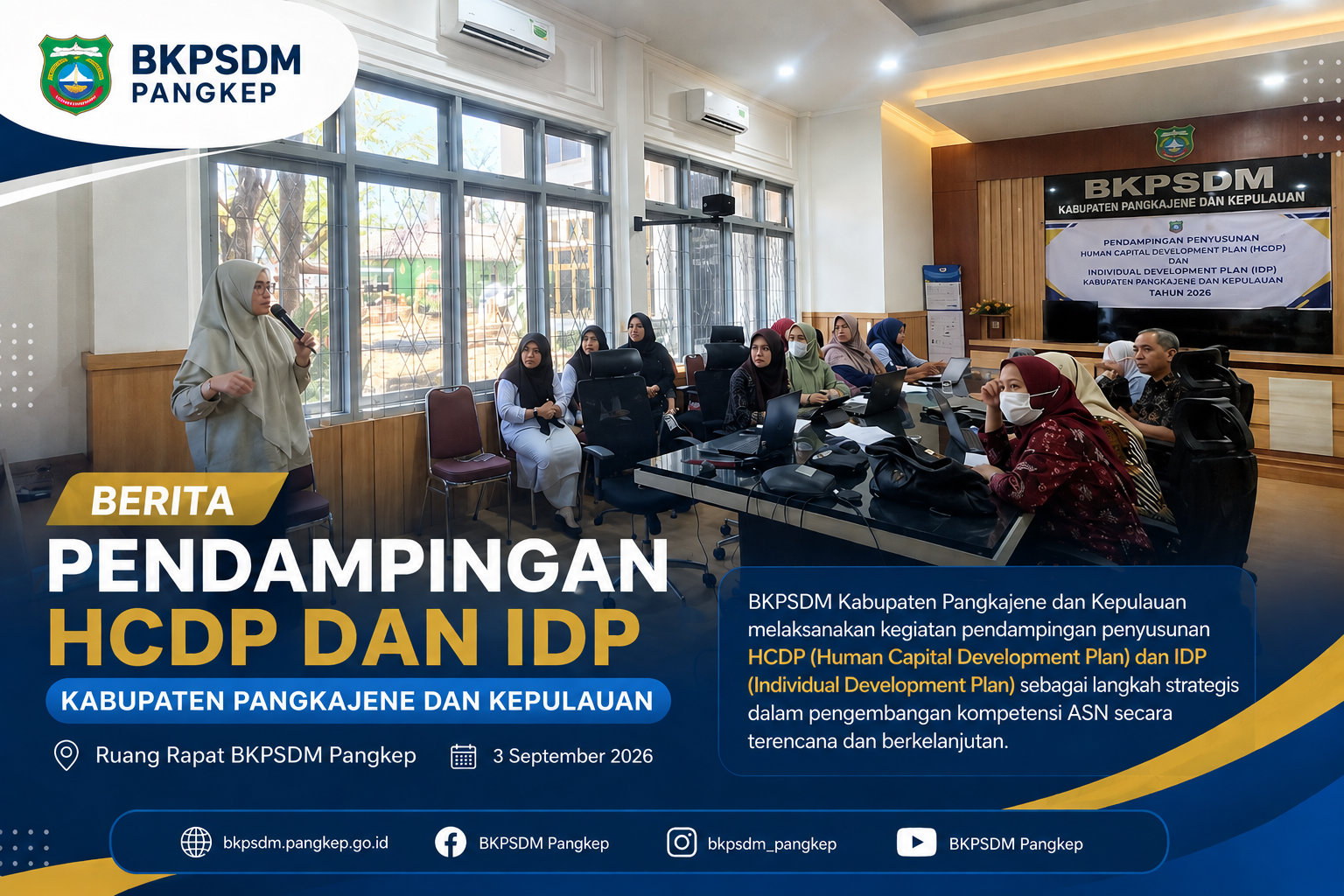 Pendampingan Penyusunan HCDP dan IDP bagi OPD di Kabupaten Pangkajene dan Kepulauan
