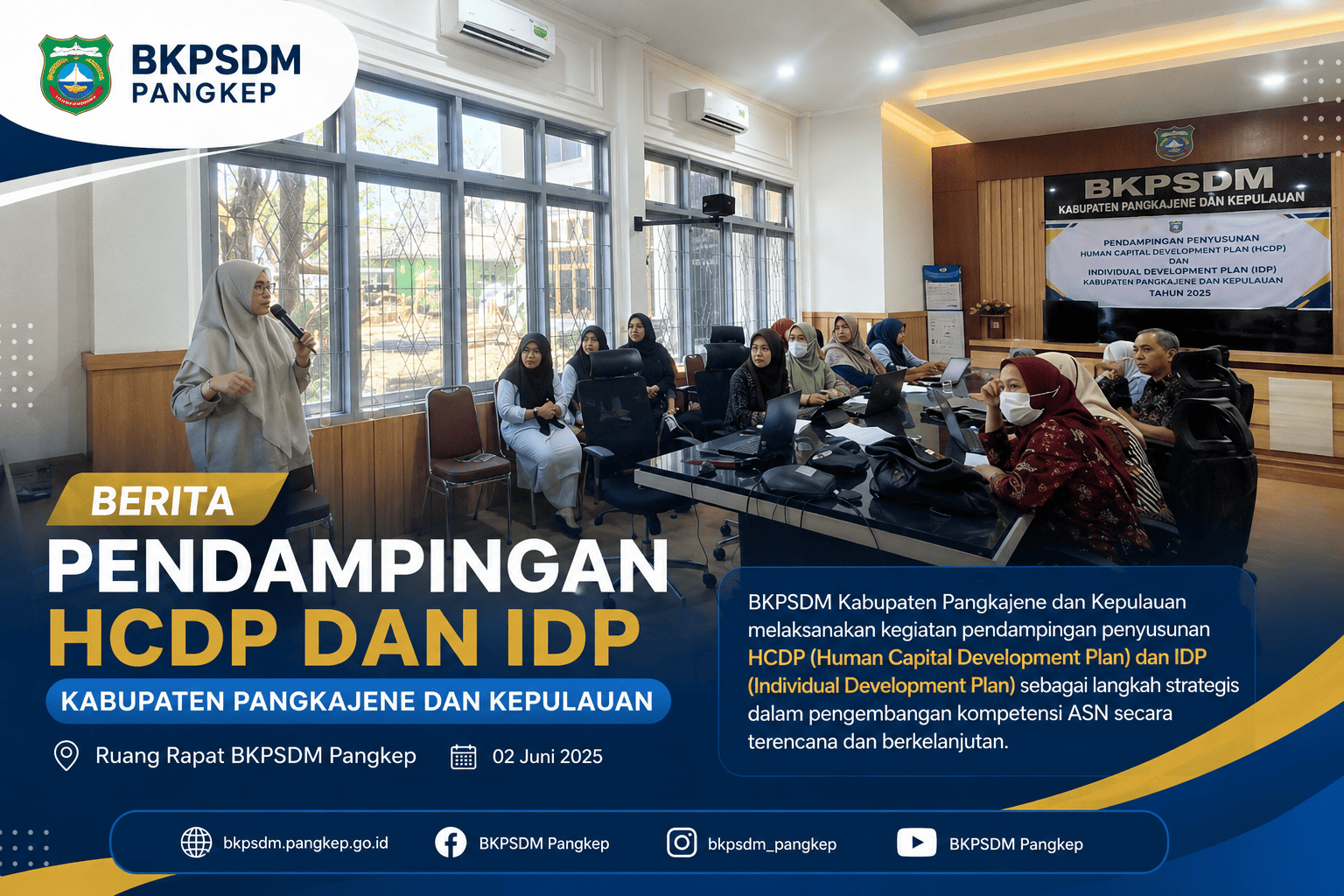 Pendampingan Penyusunan HCDP dan IDP bagi OPD di Kabupaten Pangkajene dan Kepulauan